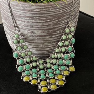 Lia Sophia green-tones necklace
